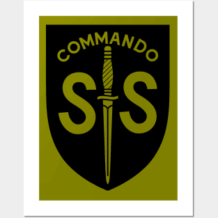 WW2 British Army No2 Commando SAS Badge Posters and Art